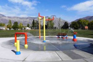 Splash Pad in Harrisville City, Utah.