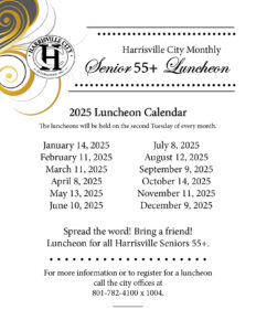 Senior_Luncheon Calendar 2025