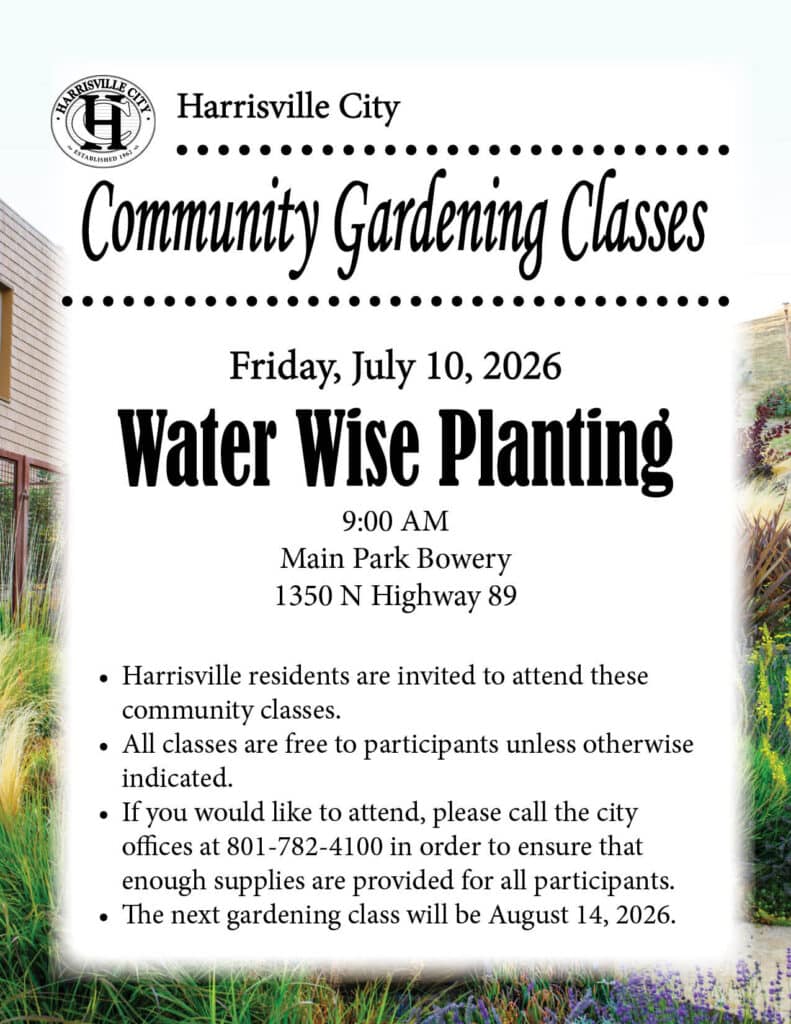 HARRISVILLE CITY COMMUNITY GARDENING CLASSES