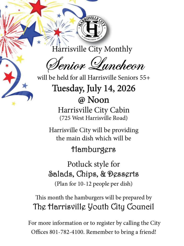 HARRISVILLE SENIOR 55+ LUNCHEON